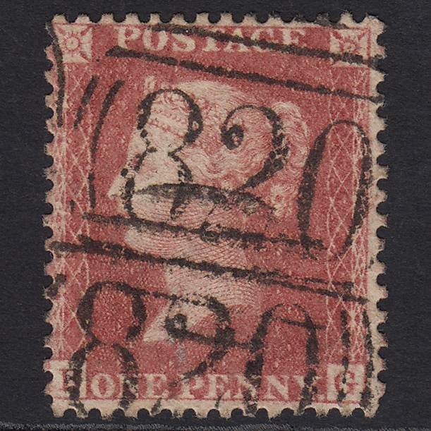 GB QV 1857 1d (Plate 58) SG40-C10(1) BG FU Tunbridge Wells 820 Doulble Strike