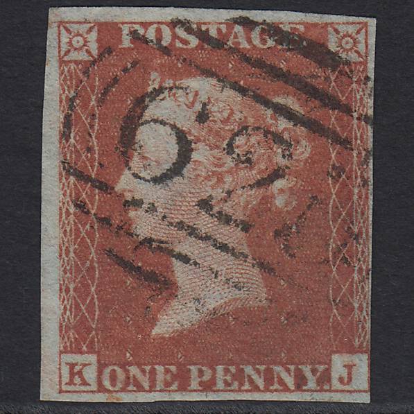 GB QV 1841 1d (Plate 175) SG8-B2(1) KJ FU nr 4M Imperf Portsmouth 625