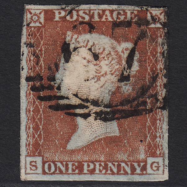 GB QV 1841 1d (Plate 73) SG9-B1(3) SG FU 4 Margins London D&S 67