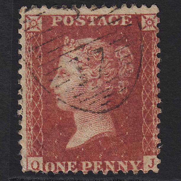 GB QV 1857 1d Rose-red (Plate 59) SG40-C10(1) QJ GU London D&S S17