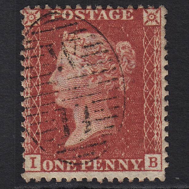 GB QV 1857 1d Rose-red (Plate 36) SG40-C10(1) IB FU London D&S W11