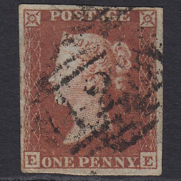 GB QV 1841 1d Red-brown (Plate 152) SG8-B2(1) EE GU 4 Margins