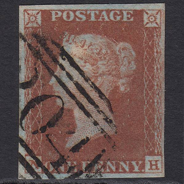 GB QV 1841 1d Red-brown (Plate 70) SG8-B1(1) NH FU 4 Margins