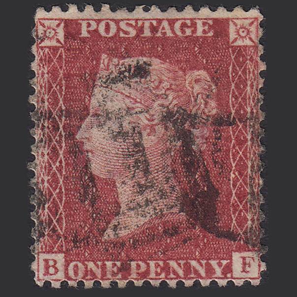 GB QV 1857 1d Deep Rose-red (Plate 36) SG41-C10(4) BF GU Well Centred