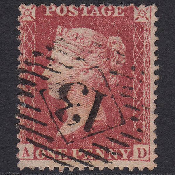 GB QV 1857 1d (Plate 46) SG40-C10(1) AD GU Missing Imprimatur London IS 13