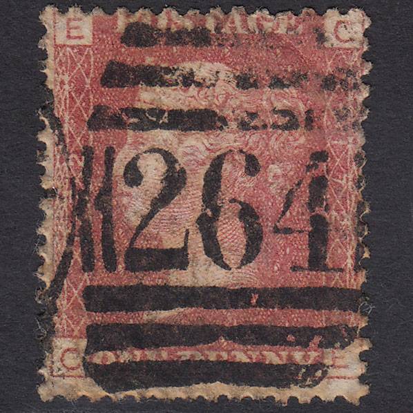 GB QV 1864 1d Rose-red (Plate 172) SG43-G1(1) CE GU Woolwich 264
