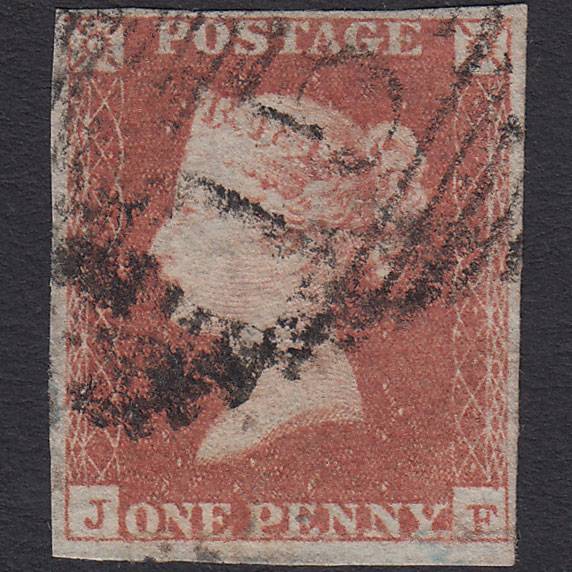 GB QV 1841 1d Red-brown (Plate 99) SG8-B1(1) JF GU 4 Margins Ireland
