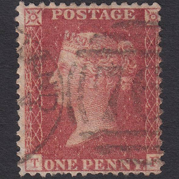 GB QV 1857 1d Rose-red (Plate 58) SG40-C10(1) TF GU Sunderland 761