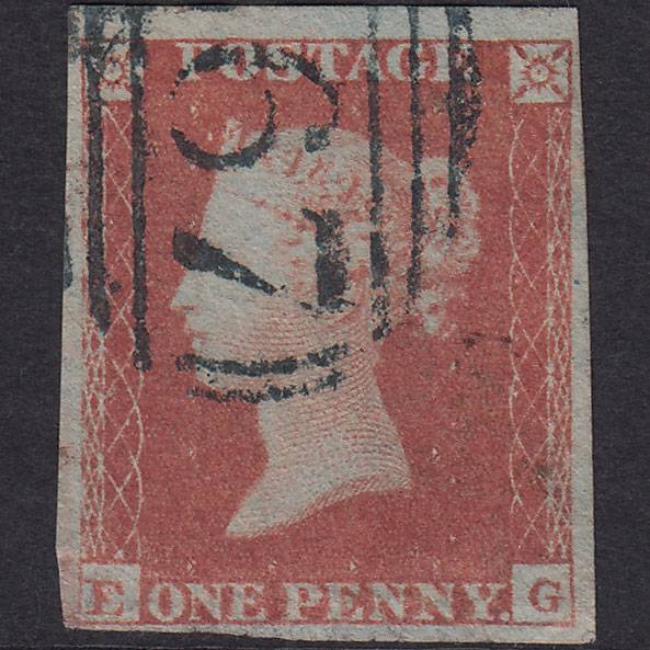 GB QV 1841 1d Red-brown (Plate 170) SG8-B2(1) EG GU 4M Blue-black Cancel
