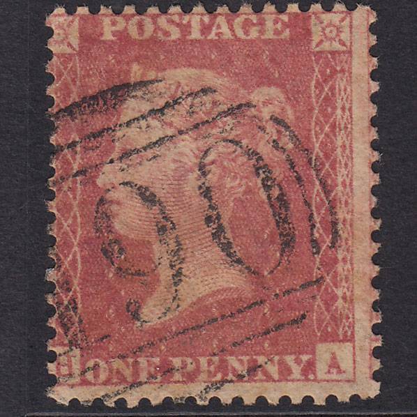 GB QV 1857 1d Rose-Red Plate 62 SG40-C10(1) HA GU Chichester 190