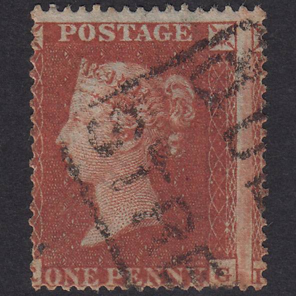GB QV 1854 1d Plate 199 SG17-C1(1) RG GU Queen St Scots Local Cancel