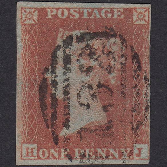 GB QV 1841 1d Red-Brown Plate 146 SG8-B2(1) HJ GU 4 Margins Brighton 132
