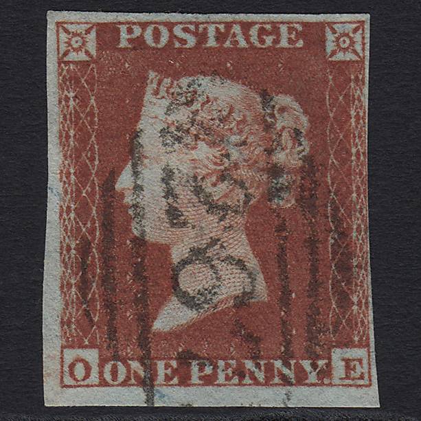 GB QV 1841 1d Deep Red-brown (Plate 167) SG10-B2(1) OE FU Durham 267 4M