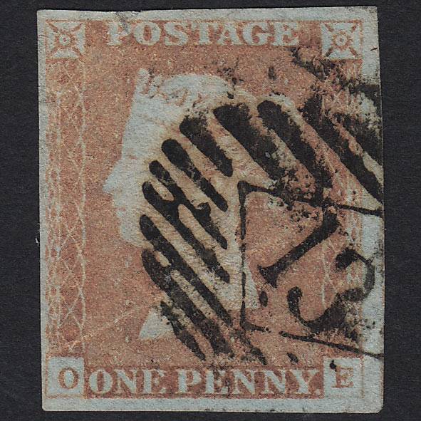 QV 1841 1d Red-brown (Plate 68) SG8-B1(1) OE GU London IS 13 4M Imperf