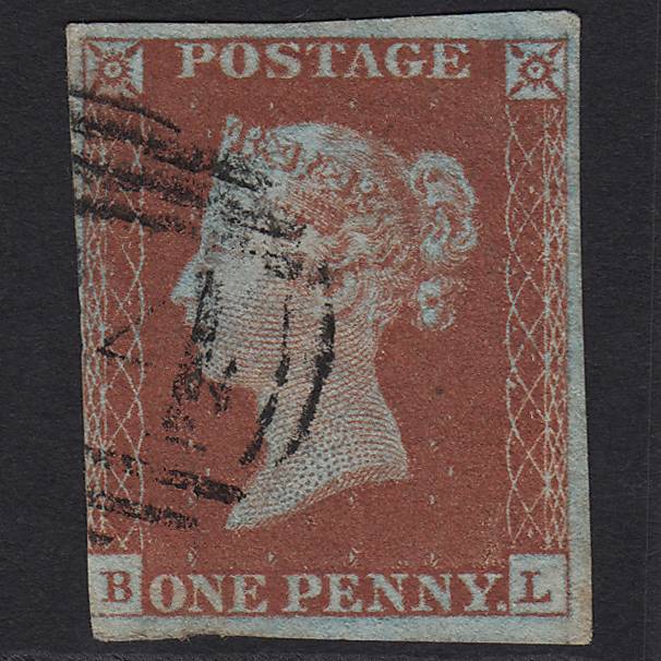 GB QV 1841 1d Red-brown (Plate 57) SG8-B1(1) BL GU