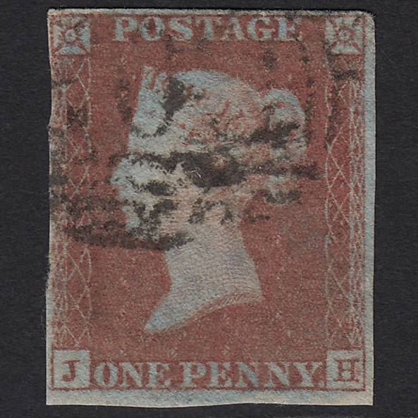 GB QV 1841 1d Red-brown (Plate 94) SG8-B1(1) JH GU