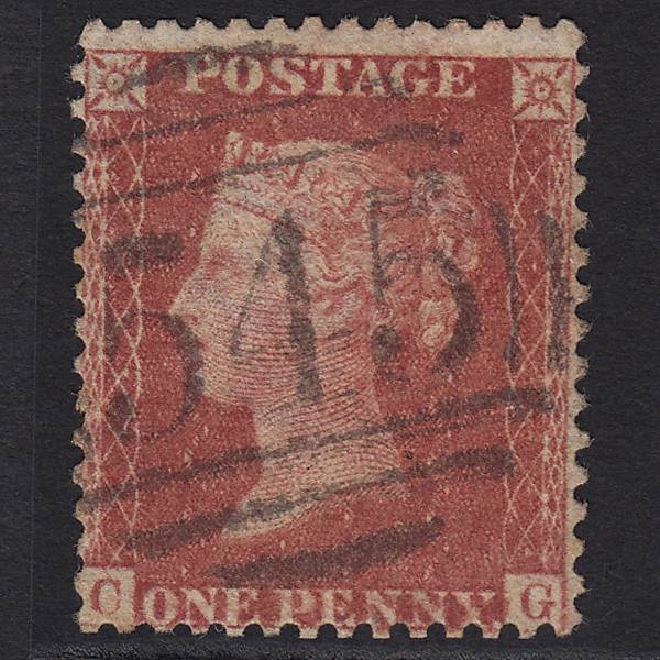 GB QV 1857 1d Rose-red (Plate 62) SG40-C10(1) CG GU Newcastle 545