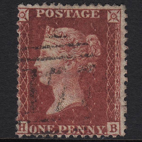 GB QV 1857 1d Deep Rose-red (Plate 49) SG41-C10(4) HB GU Cheltenham 177