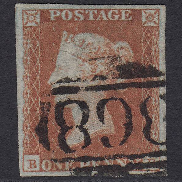 GB QV 1841 1d Red-brown (Plate 111) SG8-B1(1) BB GU 4M West Bromich 868