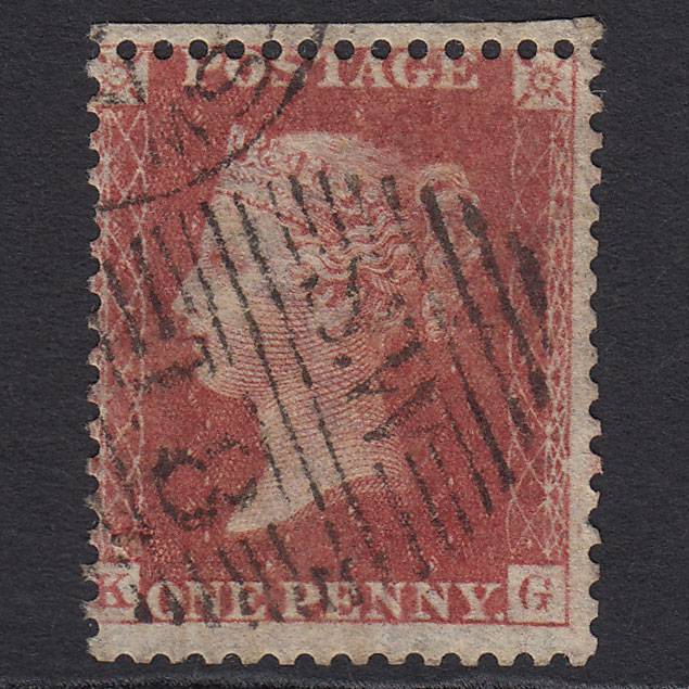 GB QV 1857 1d Rose-red (Plate 58) SG40-C10(1) KG GU London D&S SW18
