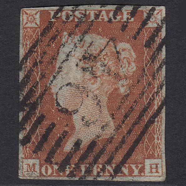 GB QV 1841 1d Red-brown Pl 53 SG8-B1(1) MH FU 4M Imperf Blairgowrie 46