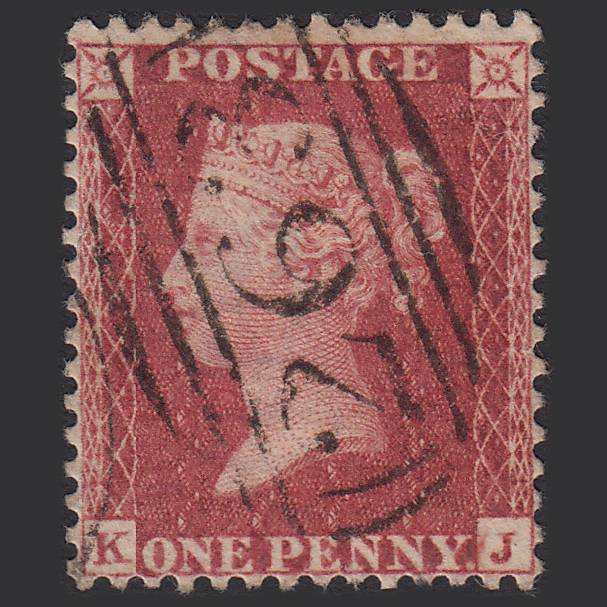 GB QV 1857 1d DP Rose-red (Plate 36) SG41-C10(4) KJ FU Dudley 263 Well Centred