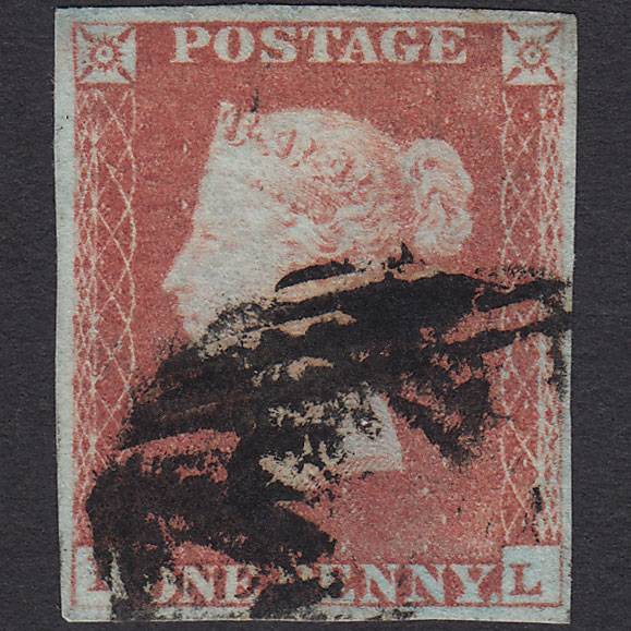 GB QV 1841 1d Red-brown (Plate 69) SG8-B1(1) IL GU 4 Margins