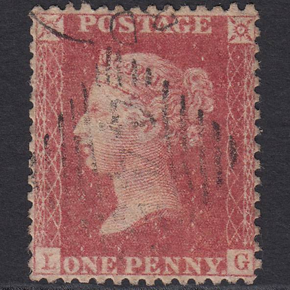 GB QV 1857 1d (Plate 41) SG39-C10(3) LG FU Waterford 445 Very Well Centred