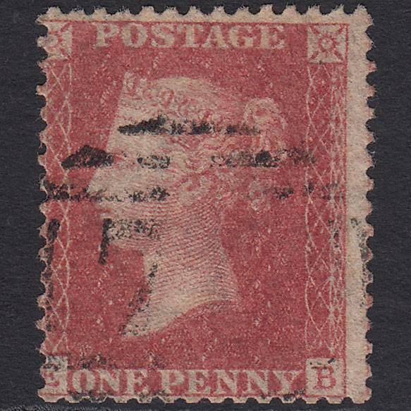 GB QV 1857 1d Rose-red (Plate 41) SG40-C10(1) EB GU Light Cancel Misperf