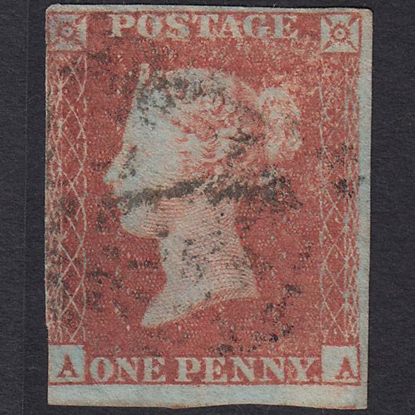 GB QV 1841 1d Red-brown (Plate 101) SG8-B1(1) AA GU Missing Imprimatur 3M