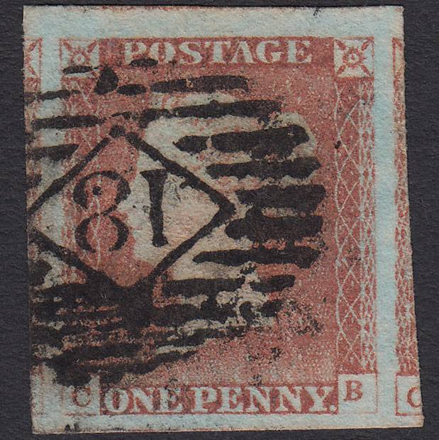 GB QV 1841 1d (Plate 71) SG9-B1(3) CB FU 4 Huge Margins London IS 18