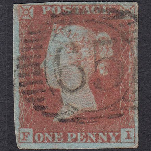 GB QV 1841 1d Red-brown (Plate 70) SG8-B1(1) FI GU 4 Margins London D&S 65