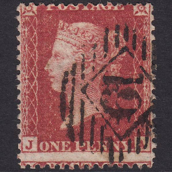 GB QV 1857 1d Plate 46 SG41-C10(4) JA FU London Is 19 Large Misperf