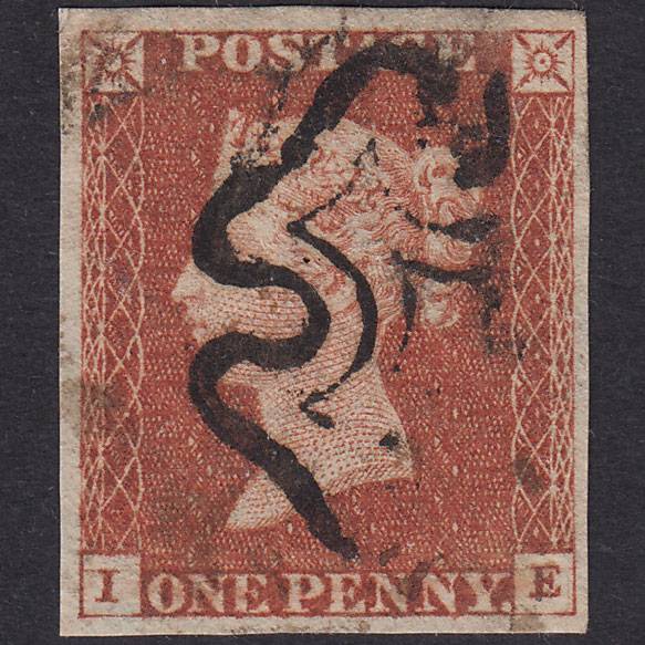 GB QV 1841 1d Red-Brown Pl 29 SG8-B1(1) Guideline IE FU 4 Good Margins MX