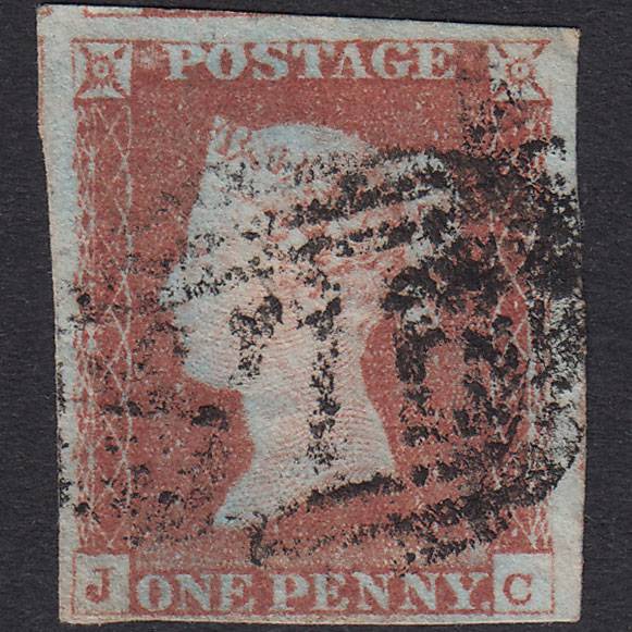 GB QV 1841 1d Red-Brown Plate 67 SG8-B1(1) JC GU 4 Margins