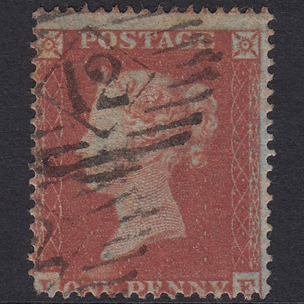 GB QV 1854 1d Red-Brown Plate 188 SG17-C1(1) IE GU London IS 12