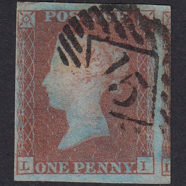 GB QV 1841 1d Pl 88 SG8A-B1(2) LI FU 4 Good To Huge Margins London IS 15