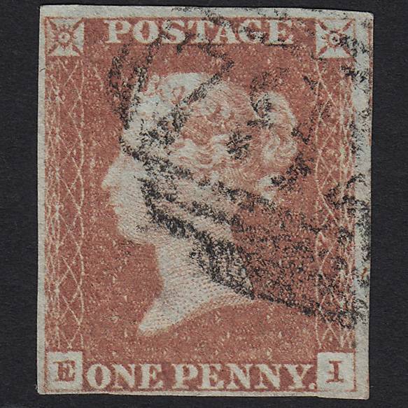 GB QV 1841 1d Red-brown Pl 73 SG8-B1(1) EI FU Teignmouth 782 4M Imperf