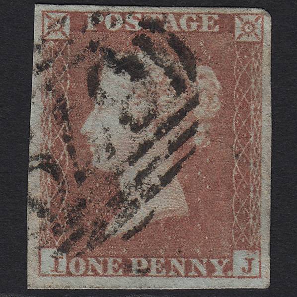 GB QV 1841 1d Red-brown (Plate 152) SG8-B2(1) IJ FU 4 Margins