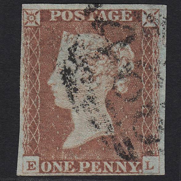 GB QV 1841 1d Red-brown Pl 73 SG8-B1(1) EL FU Liverpool 466 4 Margins