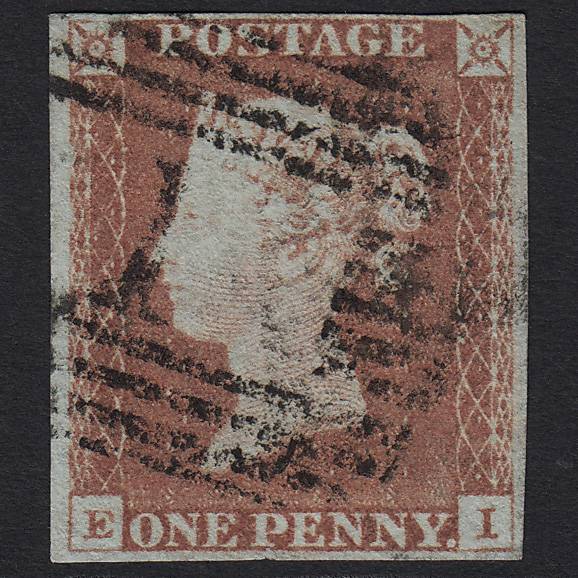 GB QV 1841 1d Red-brown (Plate 68) SG8-B1(1) EI FU Aberdeen 1 4M Imperf