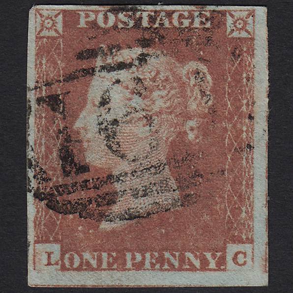GB QV 1841 1d Red-brown (Plate 81) SG8-B1(1) LC GU 4M Imperf