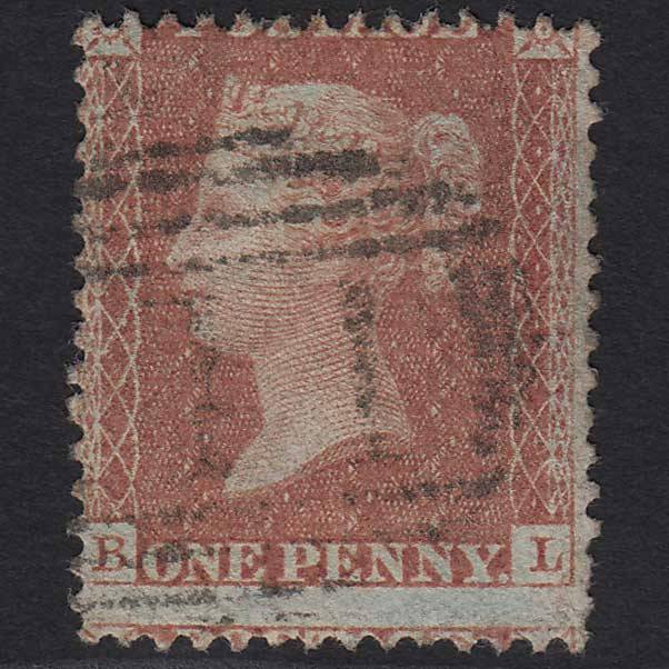 GB QV 1856 1d Red-brown (Plate 32) SG29-C8(1) BL FU Light Cancel