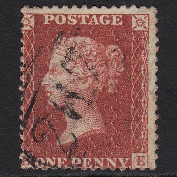 GB QV 1857 1d Rose-red (Plate 47) SG40-C10(1) BE GU Durham 267