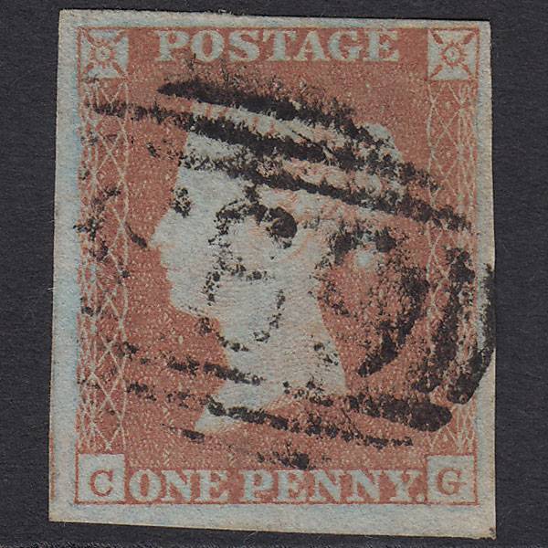 GB QV 1841 1d Red-brown (Plate 94) SG8-B1(1) CG FU 4 Margins
