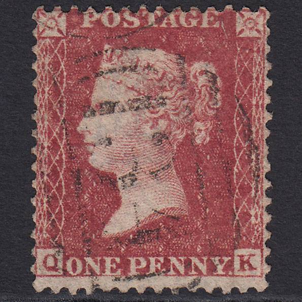 GB QV 1857 1d Rose-red (Plate 45) SG40-C10(1) QK FU Bristol 134