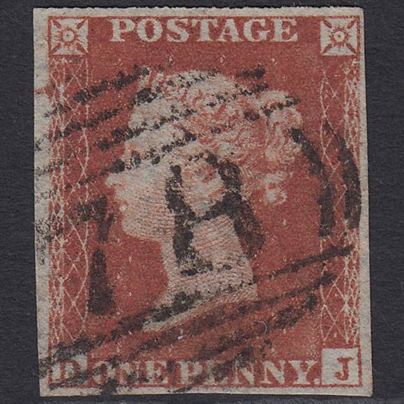 GB QV 1841 1d Red-brown (Plate 150) SG8-B2(1) DJ FU 4M Henley-in-arden 78