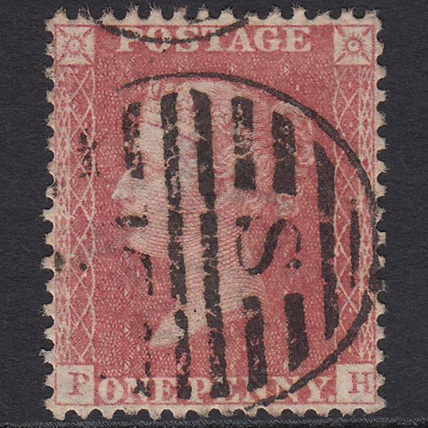 GB QV 1857 1d (Plate 62) SG39-C10(3) PH FU London D&S Cancel Perfect Centring
