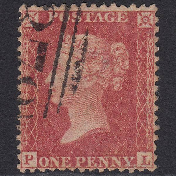 GB QV 1857 1d Rose-red (Plate 37) SG40-C10(1) PL FU Well Centred