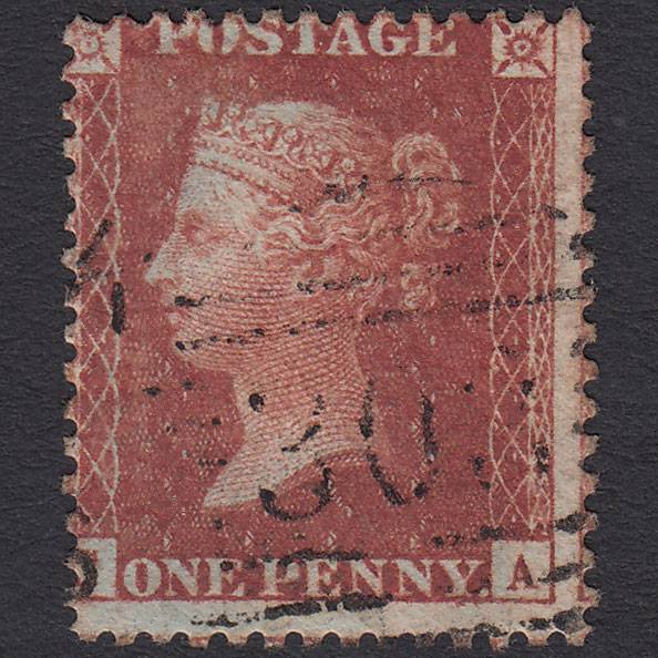 GB QV 1856 1d (Plate 29) SG29-C8(1) CA FU Limerick 303 Irish Spoon Misperf